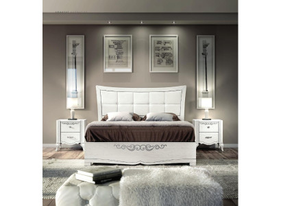 Double bed Bed Luxury Beds Wood Bed frame e Bed frame White Design Modern new