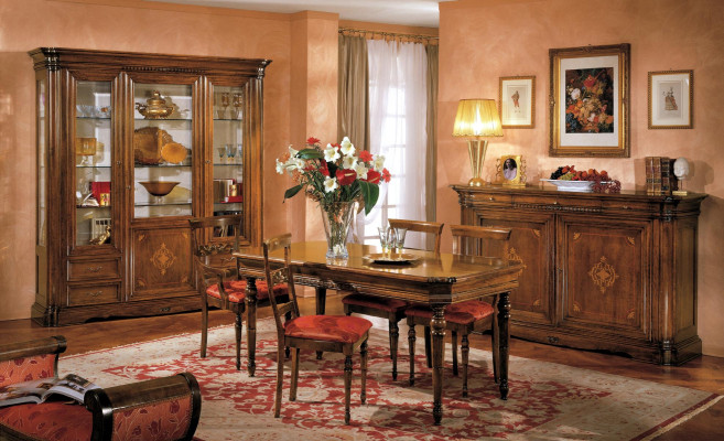 Dining table Wood Dining room Tables Table Antique Style Solid wood Furniture new