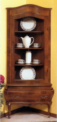 Corner showcase Wardrobe Classic Display cabinets Living room Living room Cabinets Sideboard