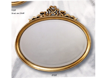 Mirror Classic r Wood Oval Wall mirror Mirror Design Gold Living room new