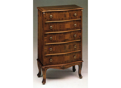 Modern chest of drawers in brown - 5 drawers bedroom wardrobe versatile new