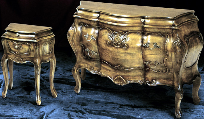 Baroque Rococo Bedside tables Bedside table Consoles Side Table new NachtConsoles