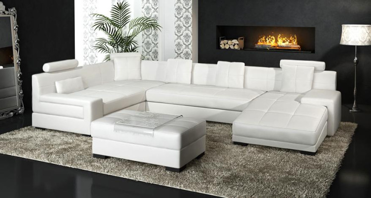 Living landscape Corner sofa Sofa Couch Upholstery Seat Suite Sofas Couches