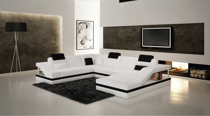 Designer Couch U-shape Corner sofa Upholstery Couch Leather Sets Living landscape new