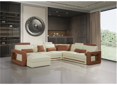 Designer Couch U-shape Corner sofa Upholstery Couch Leather Sets Living landscape new
