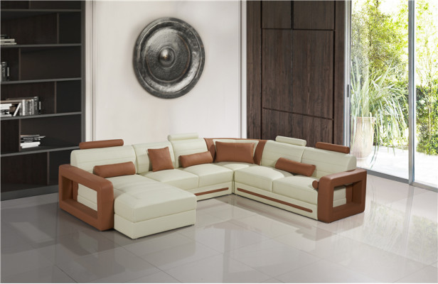 Designer Couch U-shape Corner sofa Upholstery Couch Leather Sets Living landscape new