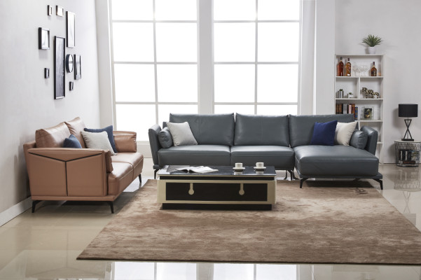 Modern Sofa Corner suite L-shape Upholstery Seat Corner Couch 2 Seater Group
