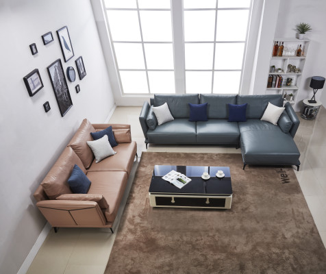 Modern Sofa Corner suite L-shape Upholstery Seat Corner Couch 2 Seater Group