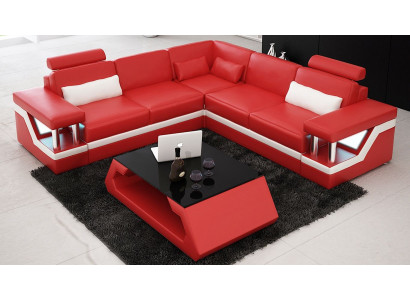 Couch Corner sofa Leather Living landscape Suite Design Modern Sofa L-shape