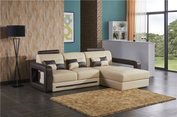 Corner sofa L-shape Sofa Couch Upholstery Suite Living landscape Leather sofa