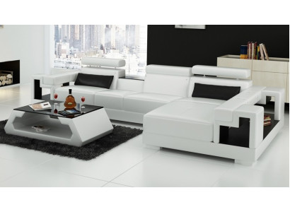 L-shape Sofa Couch Upholstery Suite Living landscape Design Corner sofa Leather