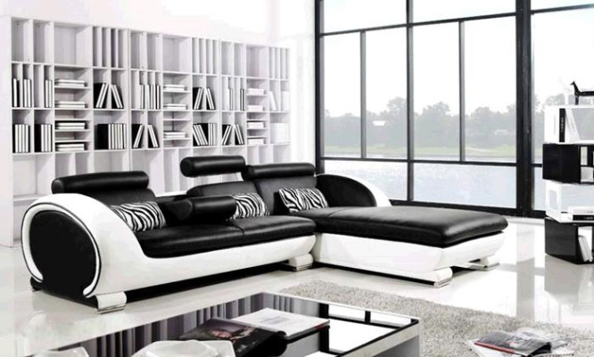 Corner sofa Sofa set Leather Sofa Couch Corner Upholstery Stool Set Complete