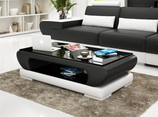Design Glass Table Leather Couch Table Tables Glass Sofa Living room tables