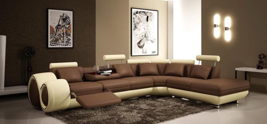 Sofa Corner sofa Couch Upholstery Seat Living landscape Suite L-shape Fabric