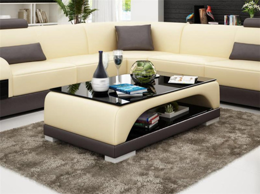 Leather table Coffee table Glass table Sofa side Modern table Padded