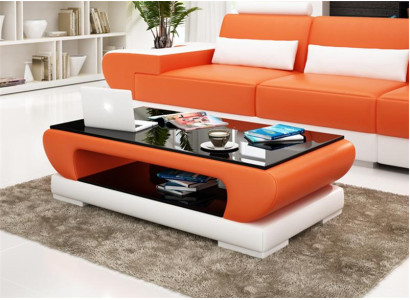 Design Glass Table Leather Couch Table Tables Glass Sofa Living room tables