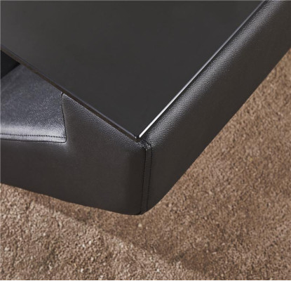 Elegant luxury coffee tables glass design couch table sofa side leather tables