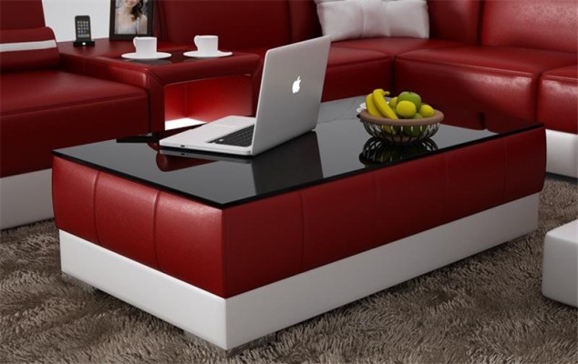 Sofa table design living room leather coffee glass couch upholstery decor side