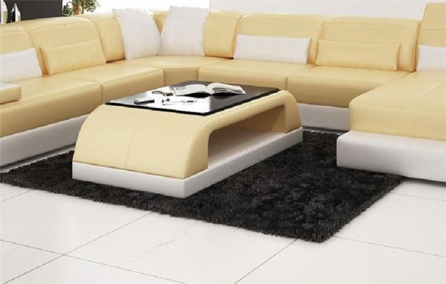 Leather Coffee table Modern Table Modern Glass Table Design Tables Glass