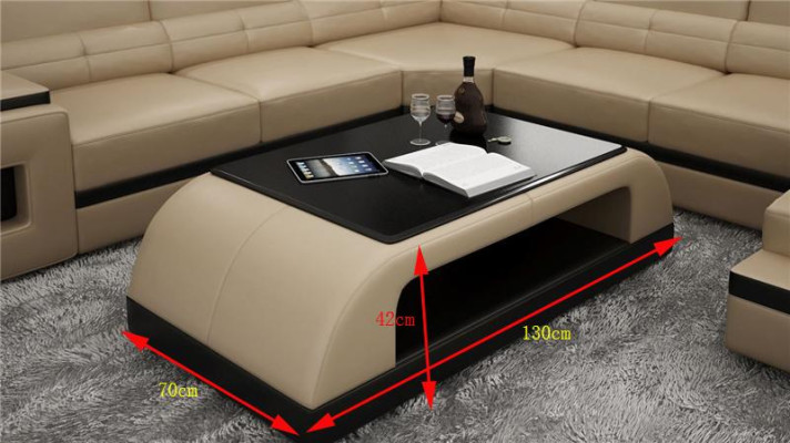 Leather Coffee table Modern Table Modern Glass Table Design Tables Glass