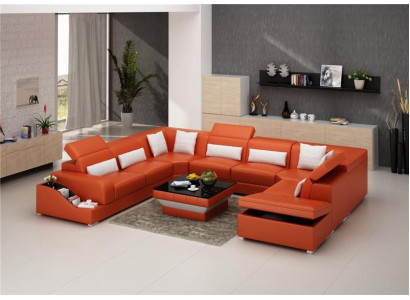 Leather Sofa Tables Black Coffee table Glass table Square table