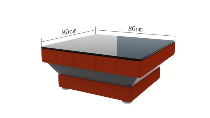 Leather Sofa Tables Black Coffee table Glass table Square table