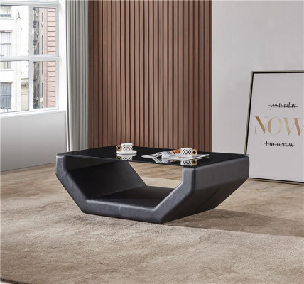 Elegant luxury coffee tables glass design couch table sofa side leather tables