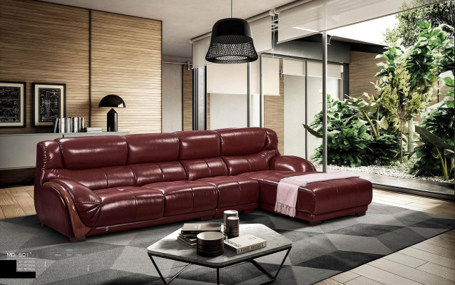 Corner Sofa Leather Upholstery Seat Couch Suite Living Room Landscape Sofas
