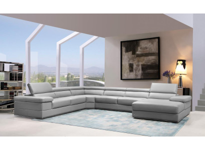 Leather sofa Couch Living landscape Corner sofa Corner Suite Design Modern Sofa 1530B