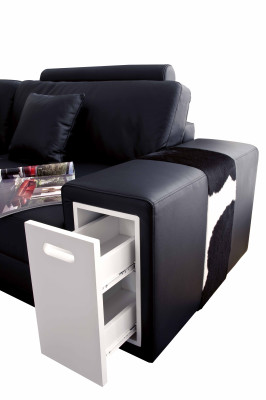 Designer Corner sofa Upholstery Living landscape Leather Couch Sofas Sofa XXL