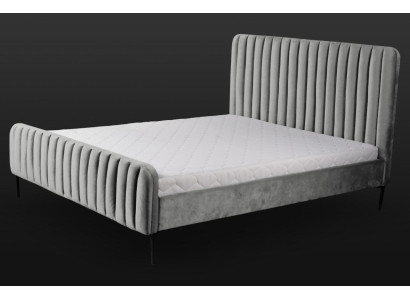 Gray Double Bedroom Furniture Design Elegant Fabric Hotel Furnishings