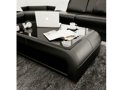 Sofa table design table living room glass leather couch side sofa coffee