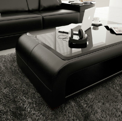 Sofa table design table living room glass leather couch side sofa coffee