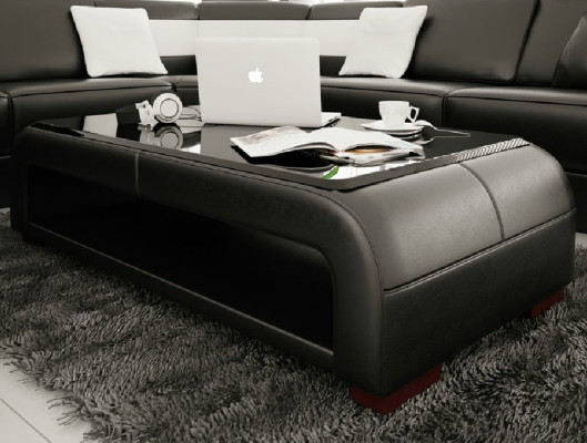 Sofa table design table living room glass leather couch side sofa coffee