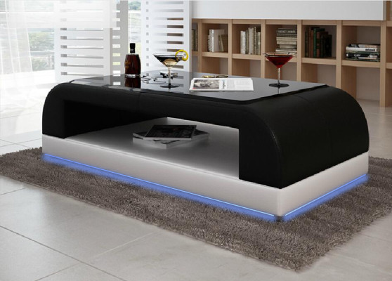Sofa table Glass Design Coffee Table Living Room Leather Couch Side Sofa