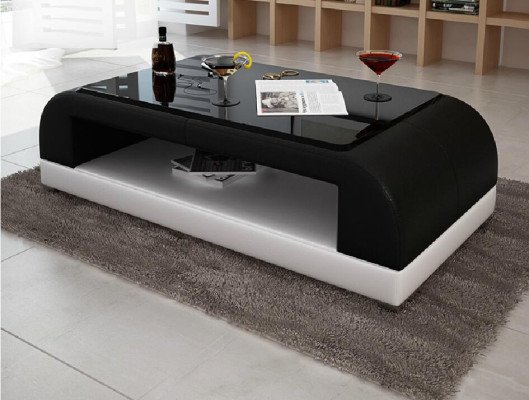 Sofa table Glass Design Coffee Table Living Room Leather Couch Side Sofa