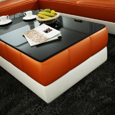 Sofa table design table living room glass leather couch sofa side coffee