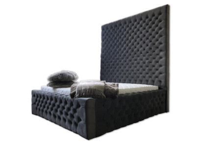 Designer Modern Chesterfield Bed in modern luxury style with high headboard