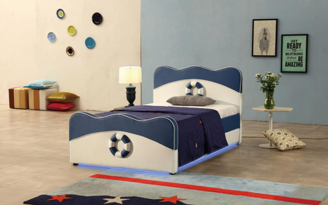 Childrens bed Bed Upholstery Beds Luxury Hotel Youth 3D XXL Big 120 / 150x200cm new