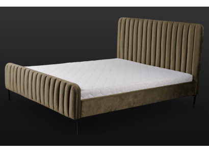 Green Double Bedroom Wooden Furniture Design Elegant Fabric Classic Furniture