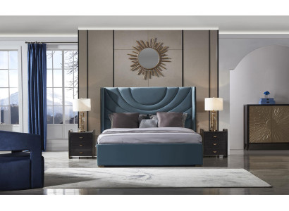 Exquisite large 5-piece bedroom set in contemporary style in the color Merengue