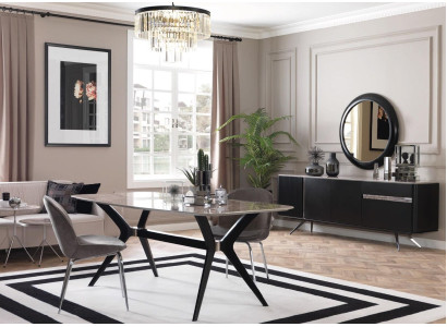 Luxury Dining room Dining table Loft Design Table Furniture Furnishings