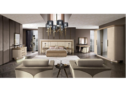 Bedroom Complete Set Bed Bedside table Chest of drawers new Design Bedroom 9 pcs.
