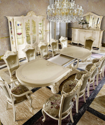 Dining room Set Ess Group Wood Table Tables Complete Set Dining table 12 Chairs 13pcs
