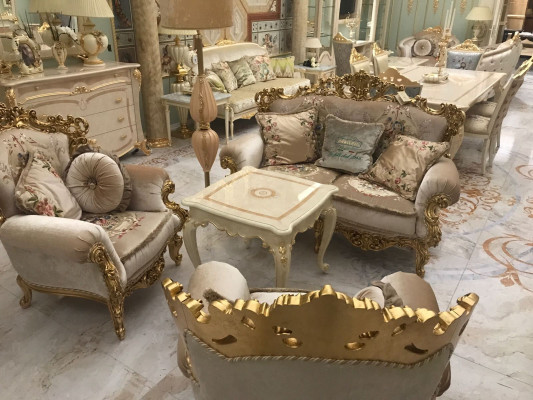 Sofa set 3+1+1 Seater Set Sofa Upholstery Couch Textile Relax Living room set new