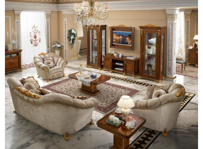 Sofa set 3+1+1 Seat Set Design Sofas Upholstery Couches Textile Relax Sofa new