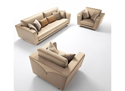 Sofa set 311 Seater Set Design Sofa Upholstery Couches Leather Italian Furniture