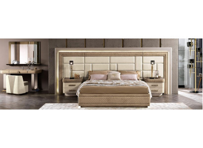 Design Furniture Modern Luxury Beds new Bed 2x Bedside table 3 pcs. Bedroom set