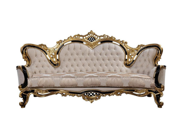 Sofa Chesterfield Baroque Couch 5-piece set Sofa set 3+3+1+1 Seat Coffee table