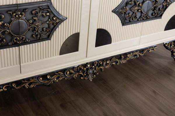 Chests of drawers Wardrobe with Mirror Noble Chest of drawers Buffet Baroque Rococo Wood Sideboard